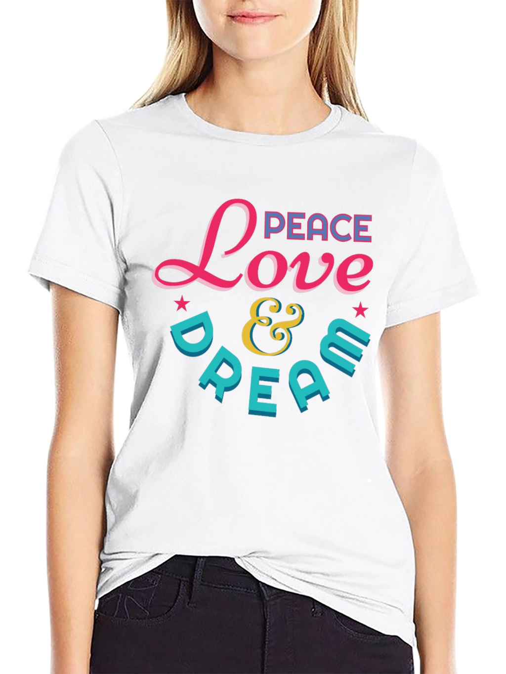 Peace Love & Dream Graphic T-Shirt