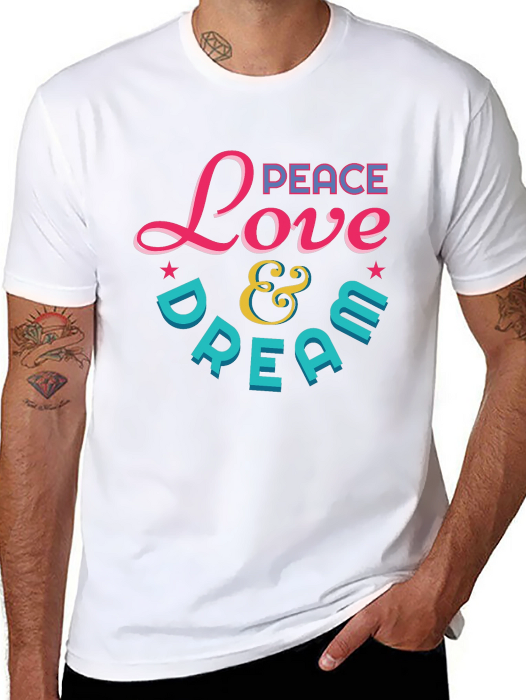 Peace Love & Dream Graphic T-Shirt