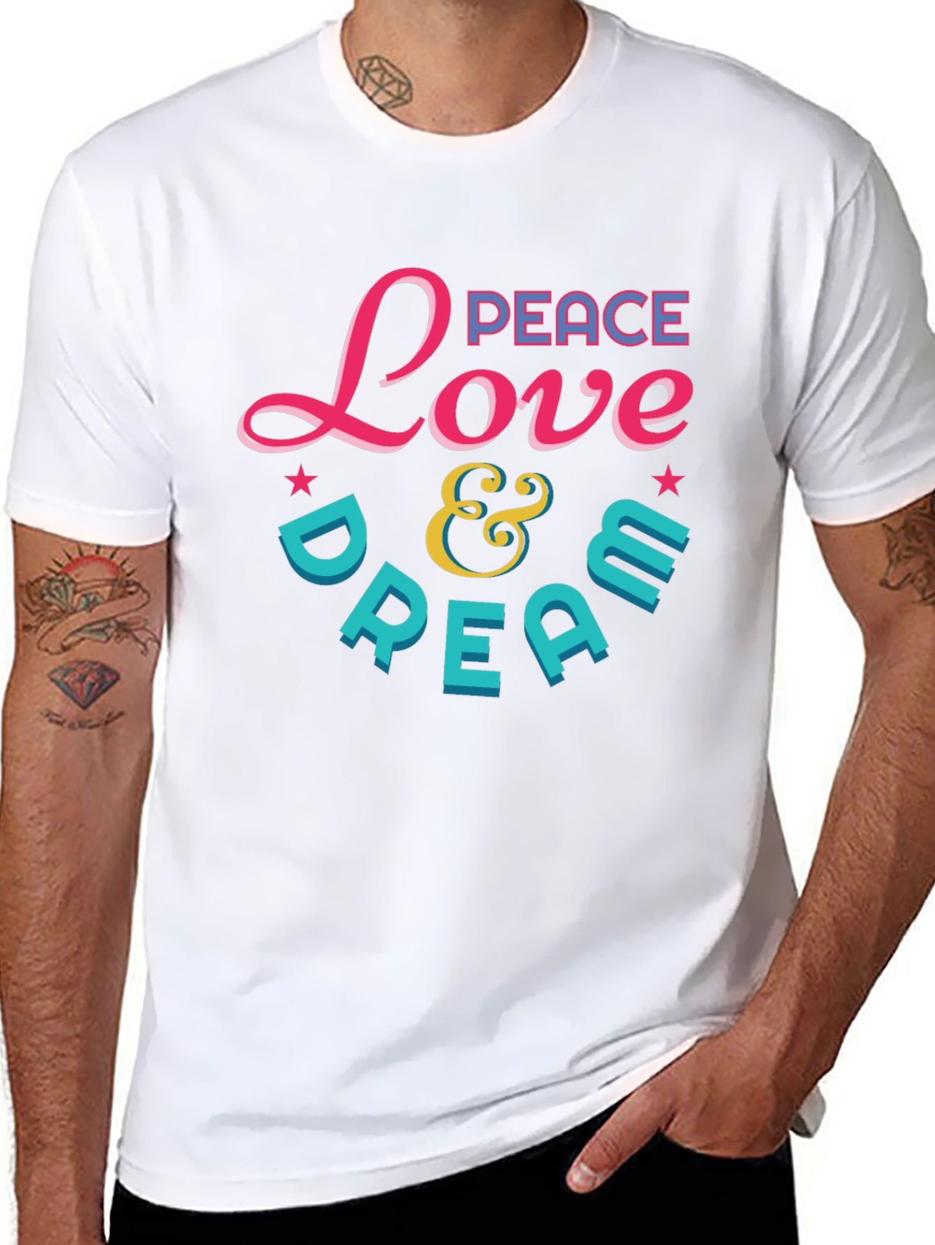 Peace Love & Dream Graphic T-Shirt