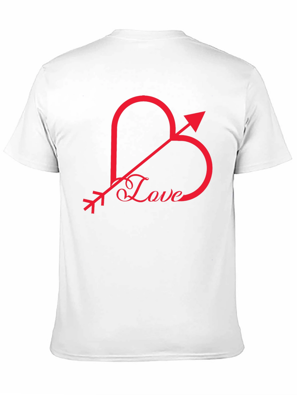 Love Heart Arrow Graphic Tee - Black