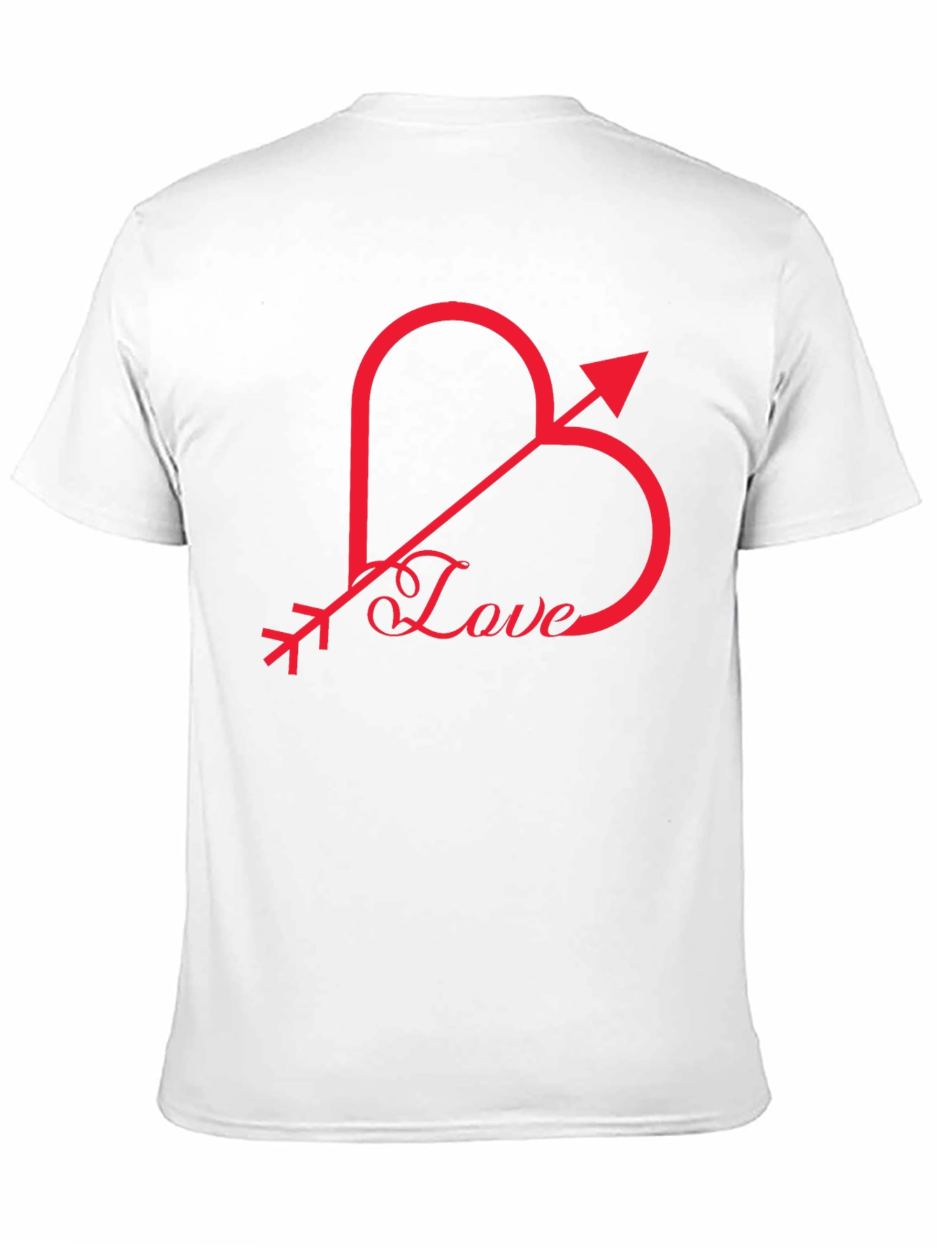 Love Heart Arrow Graphic Tee - Black