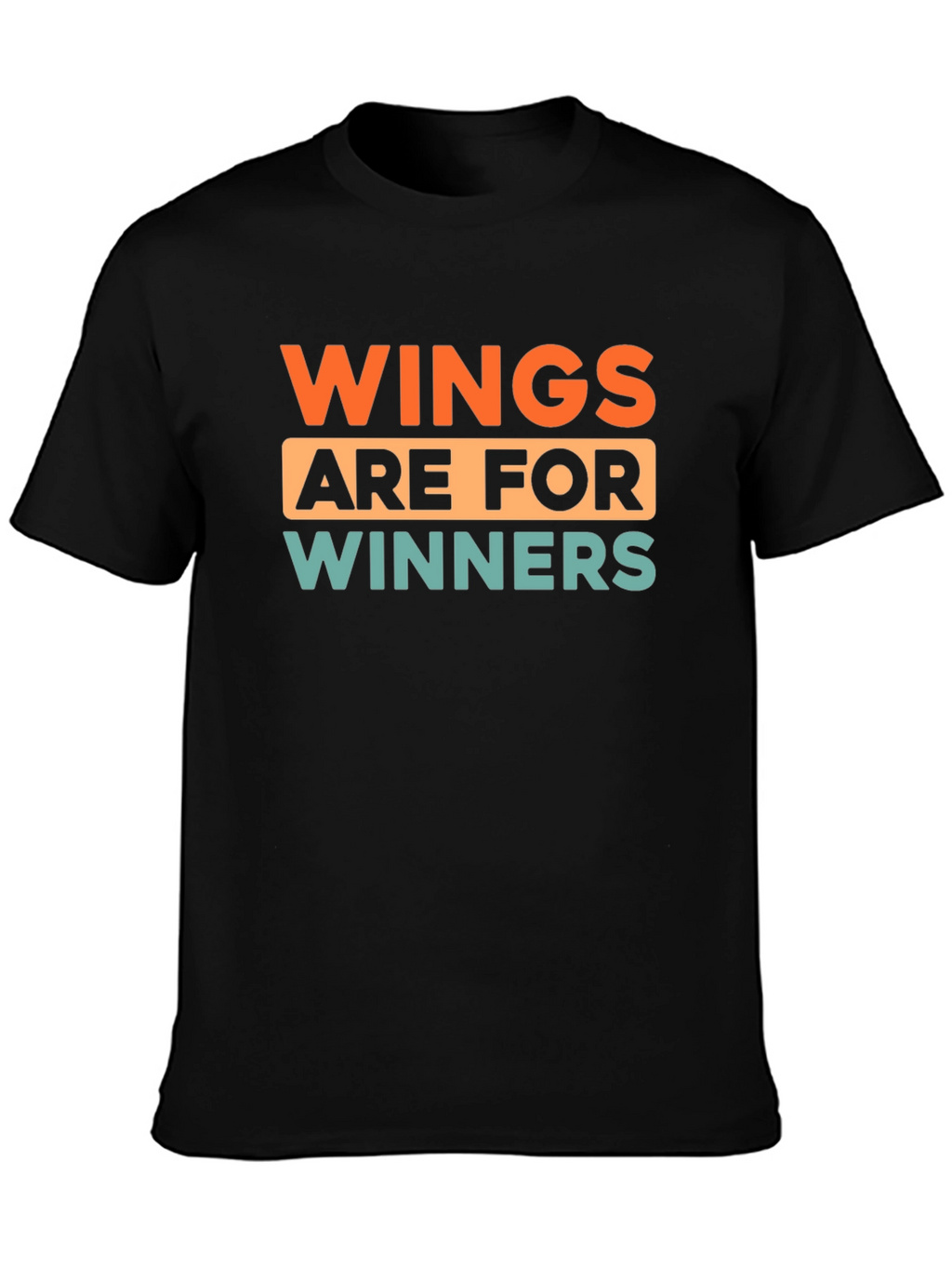 Wings Are For Winners Black T-Shirt