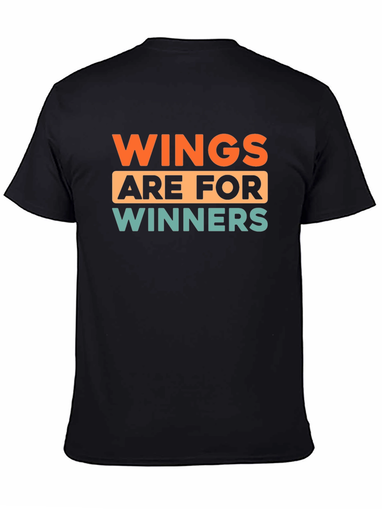 Wings Are For Winners Black T-Shirt