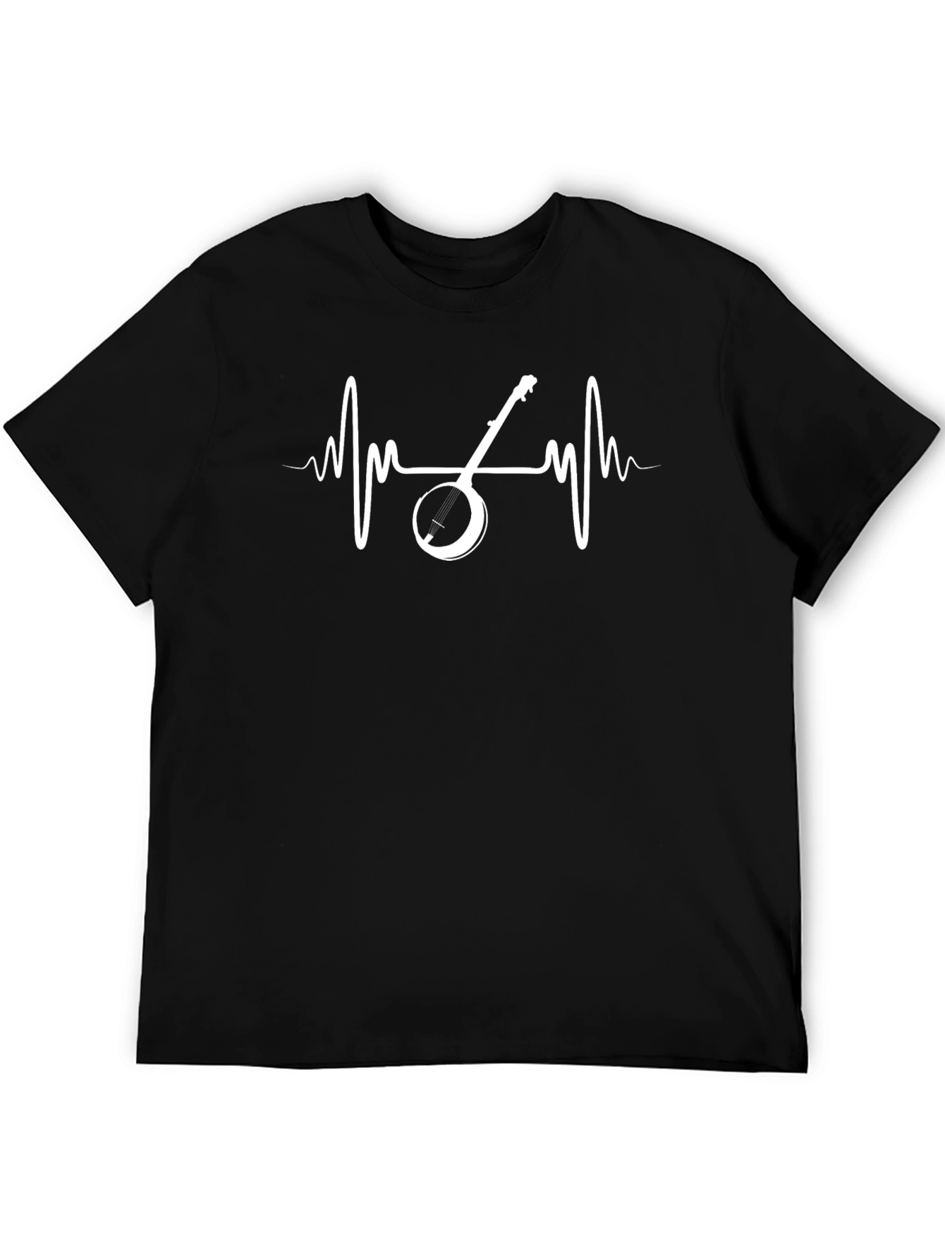 Banjo Heartbeat T-Shirt - Musical Pulse Tee