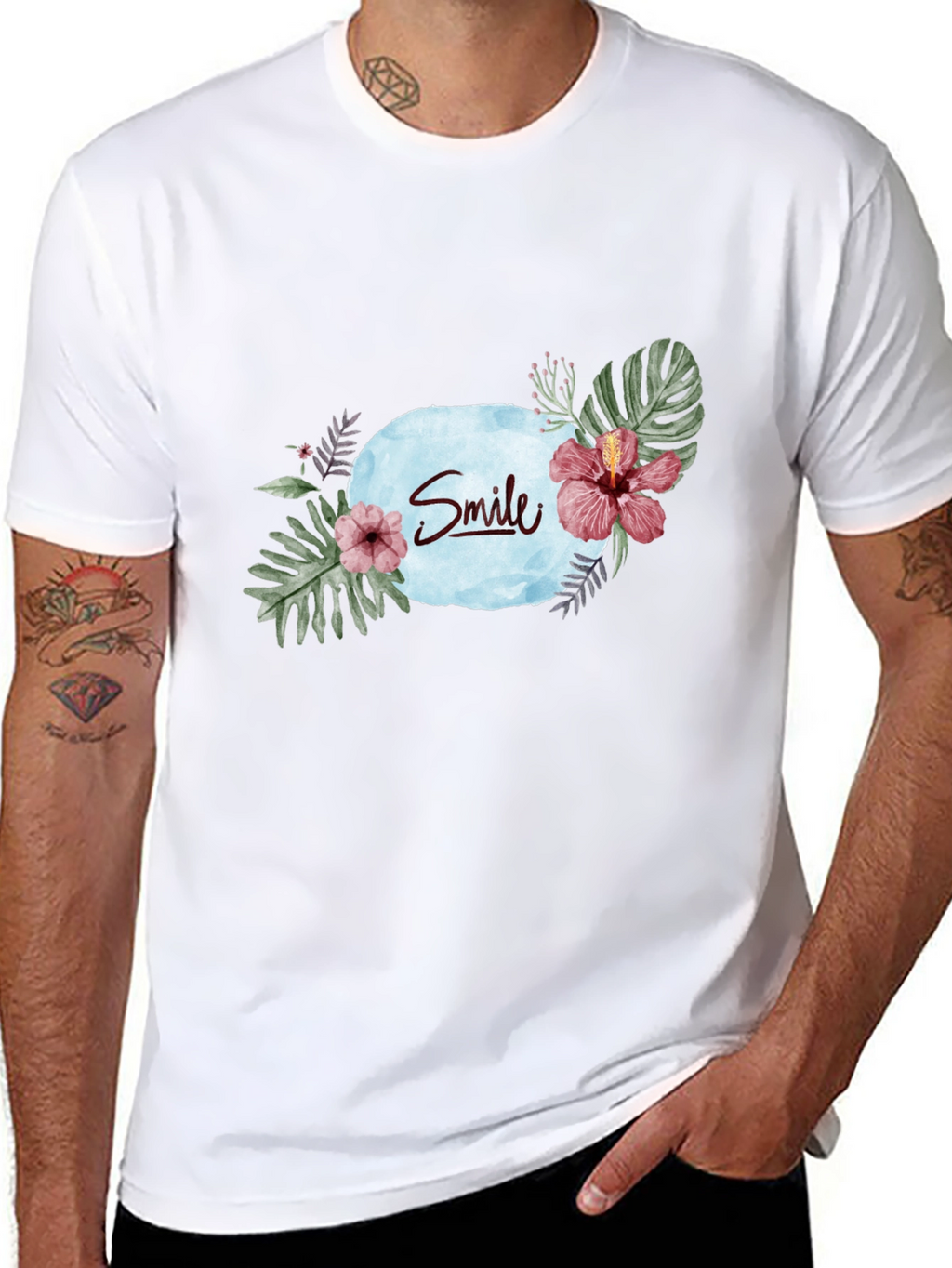 Smile Graphic Black T-Shirt