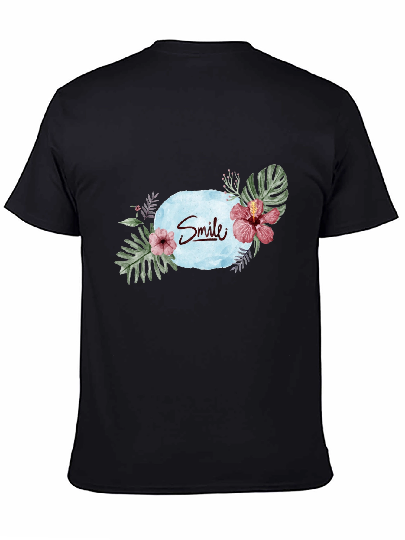 Smile Graphic Black T-Shirt