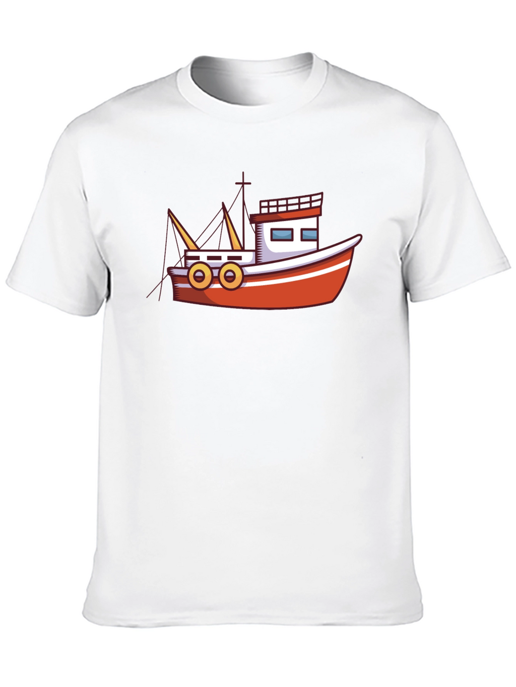 Boat Graphic Black T-Shirt