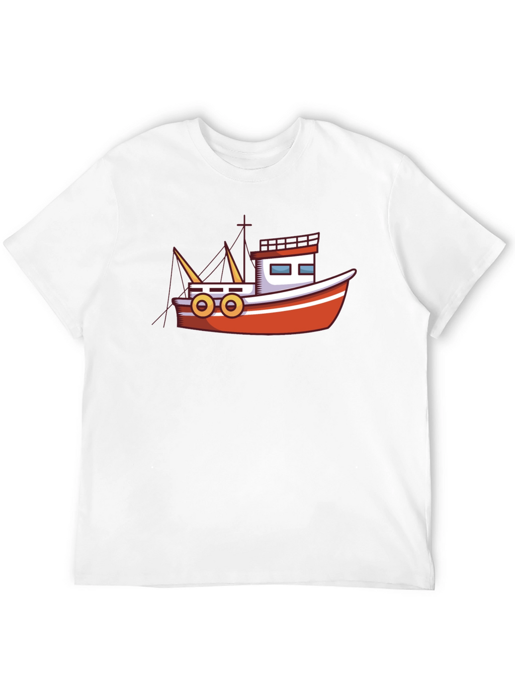 Boat Graphic Black T-Shirt