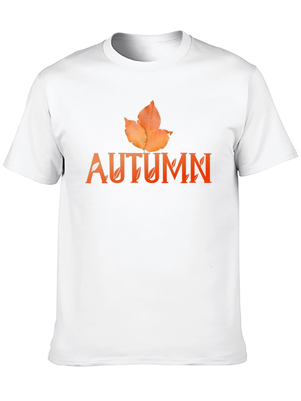 Autumn Leaf Graphic Black T-Shirt