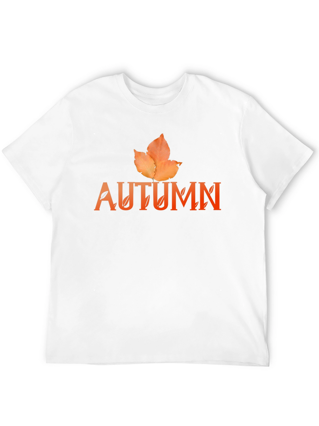 Autumn Leaf Graphic Black T-Shirt
