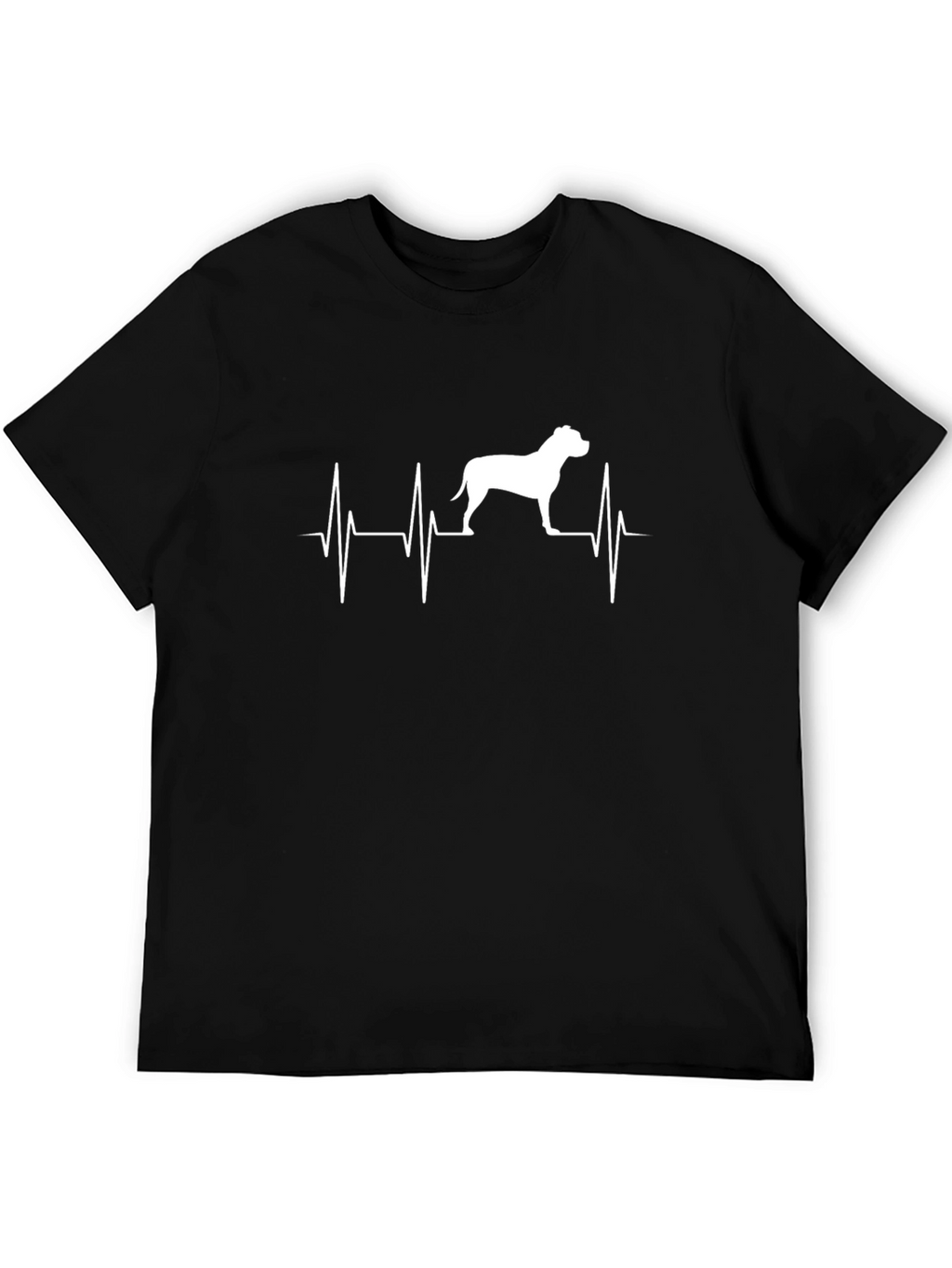 Pitbull Heartbeat T-Shirt - Dog Lover Tee