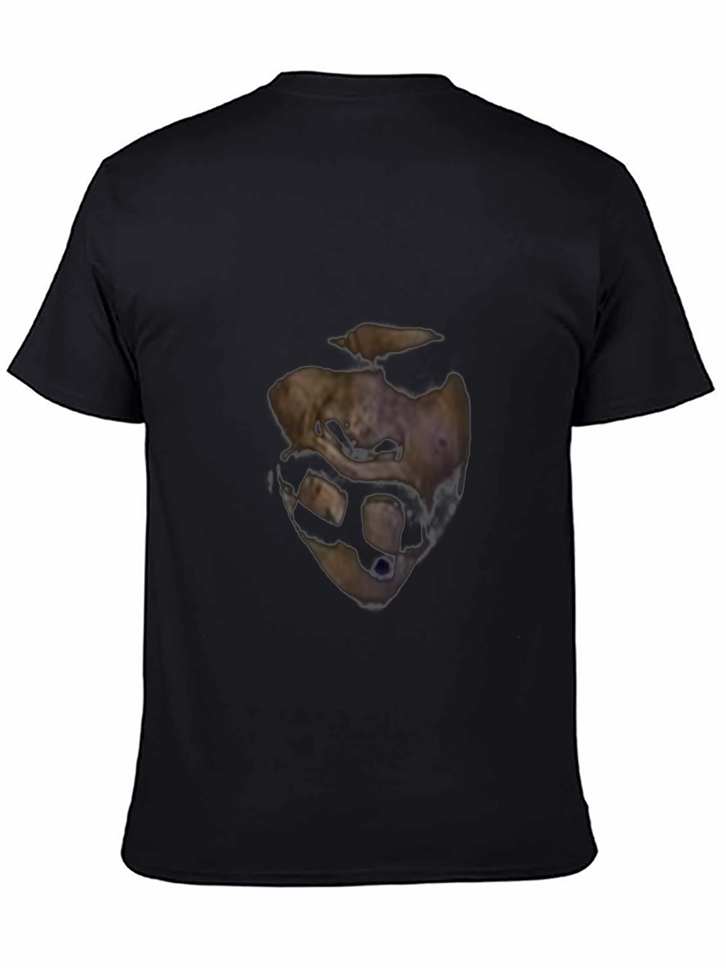 Unique Graphic Print Black T-Shirt