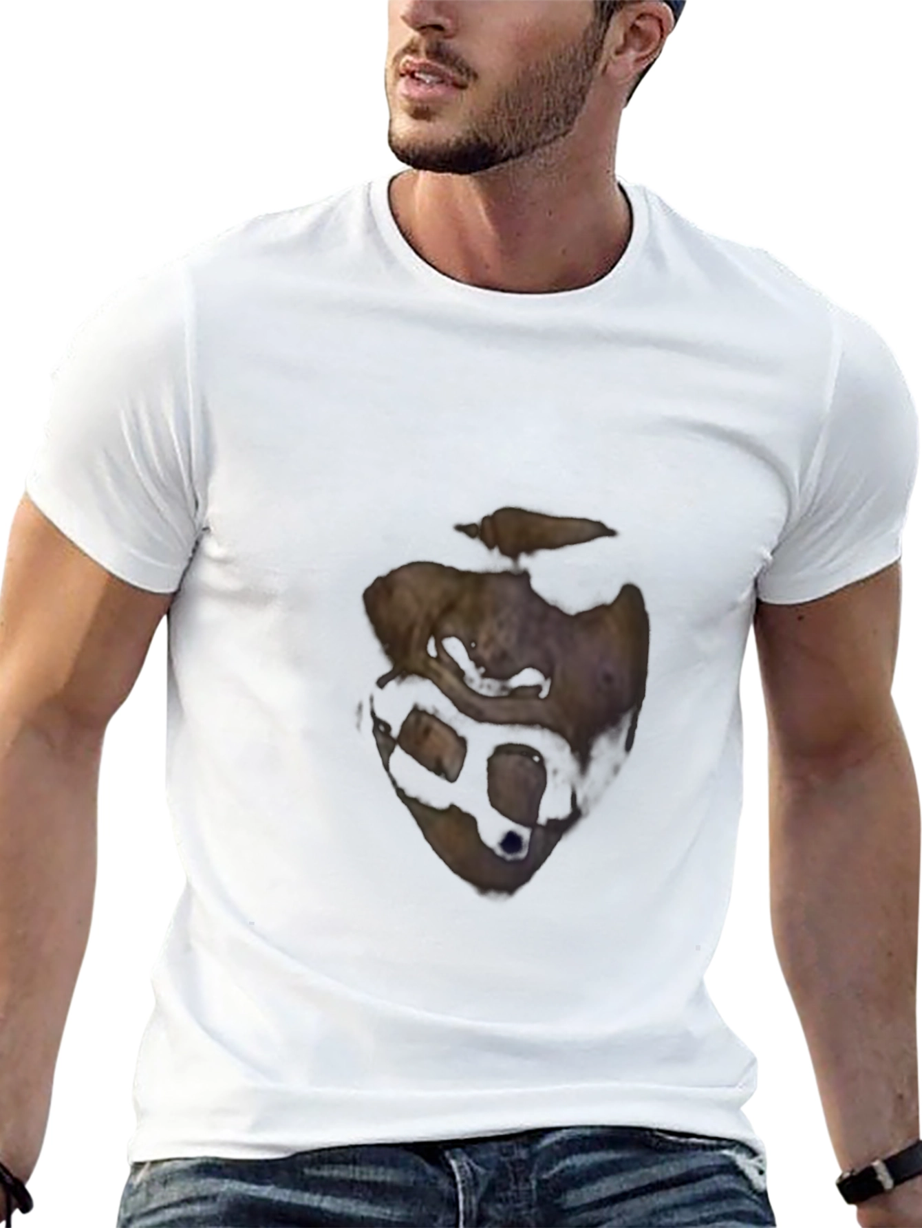 Unique Graphic Print Black T-Shirt