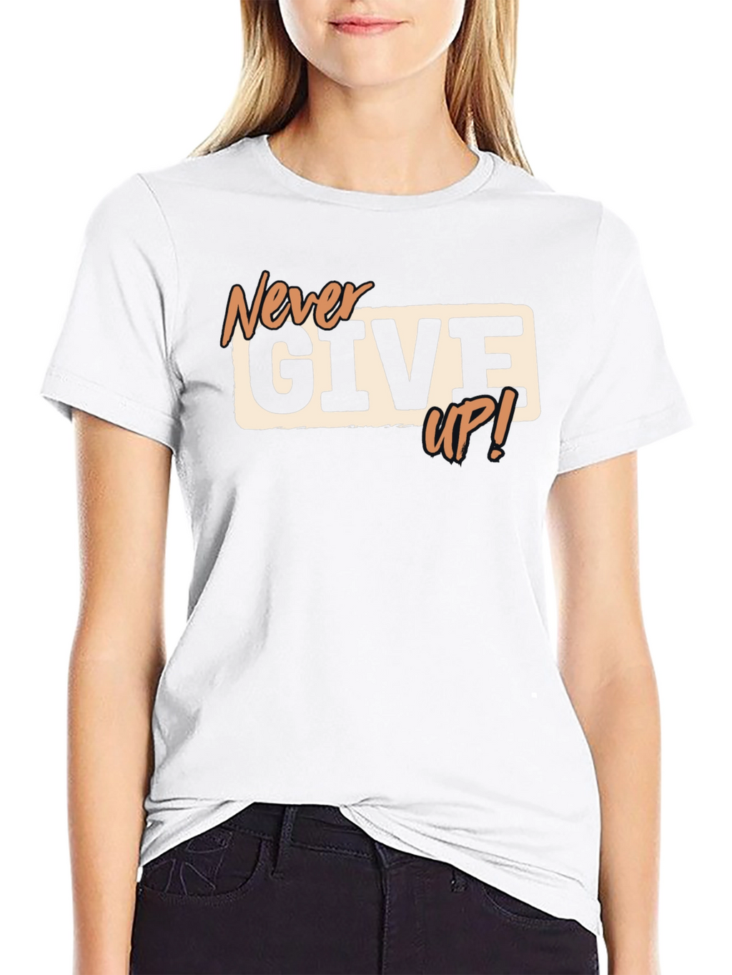 Never Give Up T-Shirt - Motivational Tee