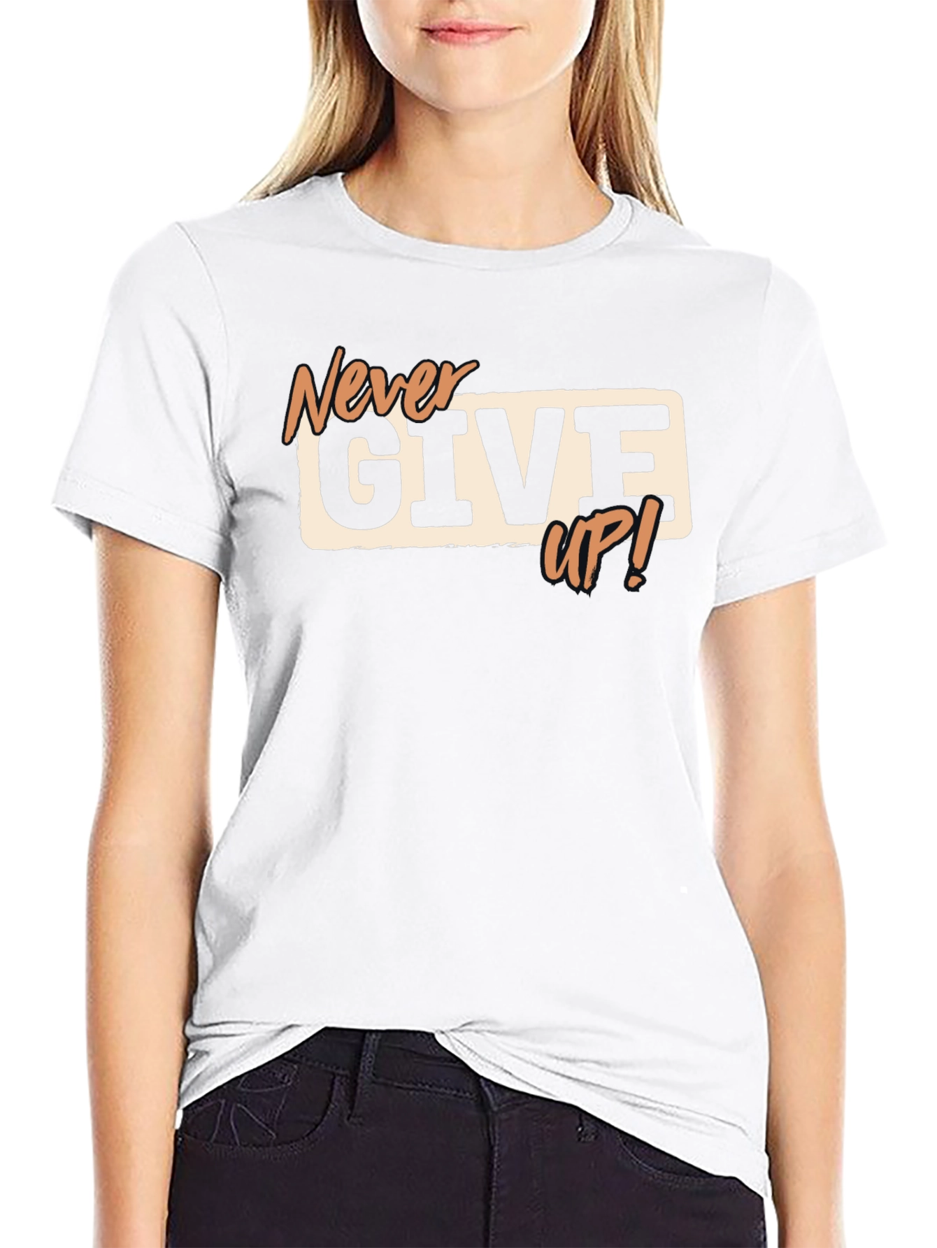 Never Give Up T-Shirt - Motivational Tee