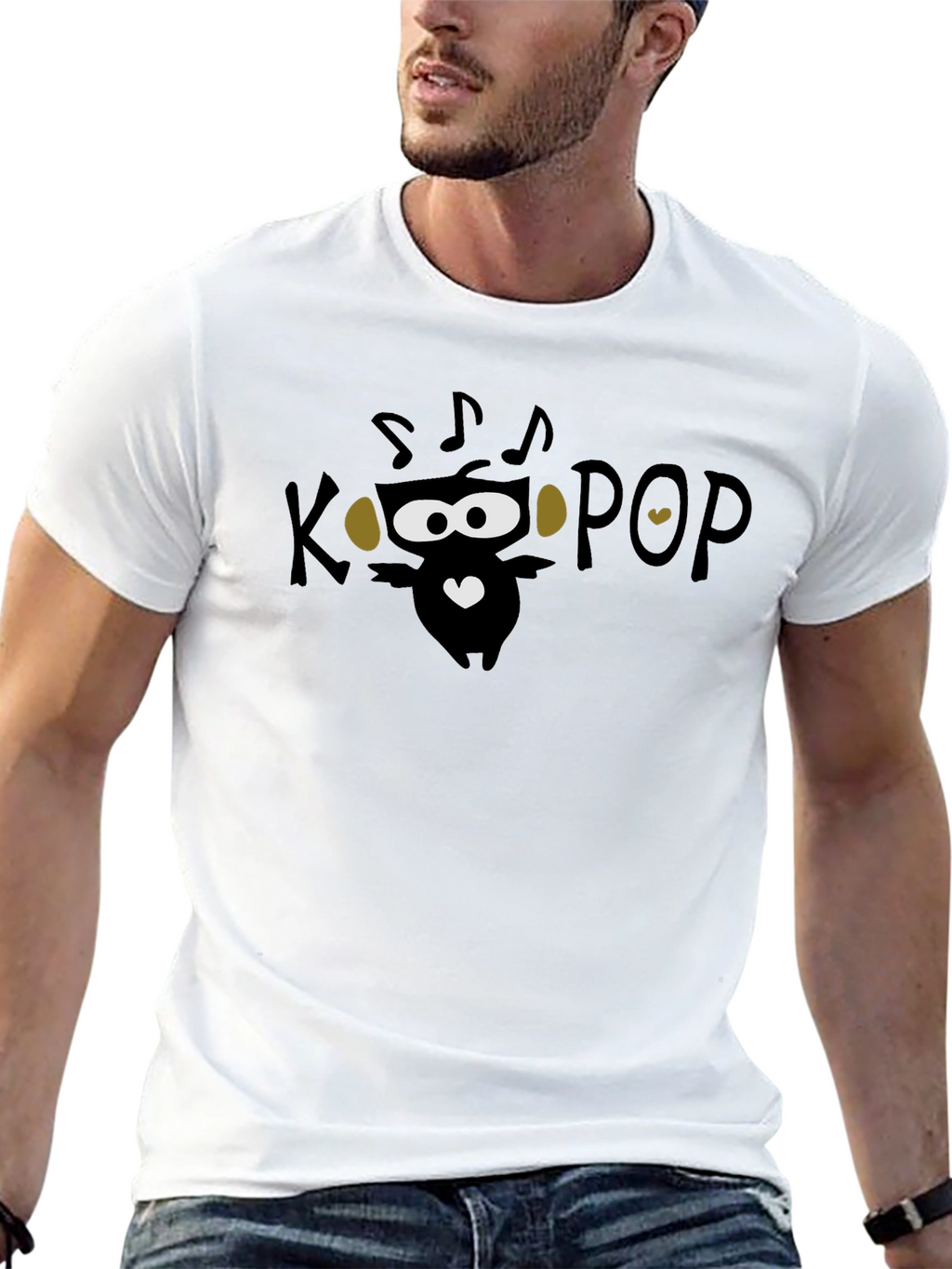 K-Pop Music Lover Black Graphic Tee