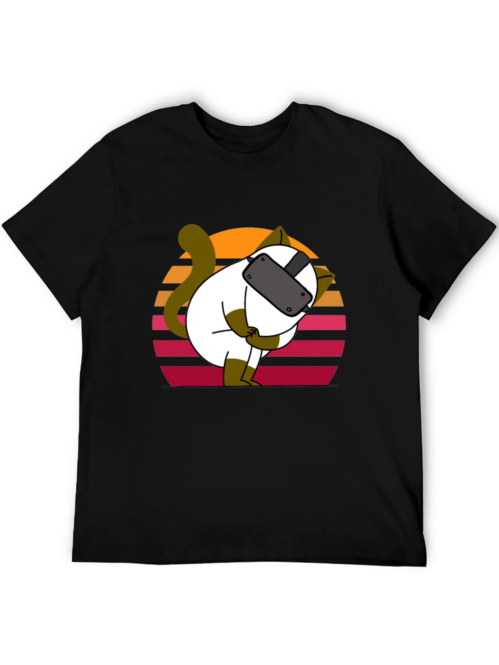 VR Cat T-Shirt - Funny Virtual Reality Kitten Tee