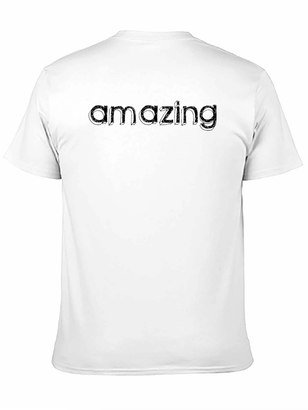 Amazing Graphic Print Mens Black T-Shirt