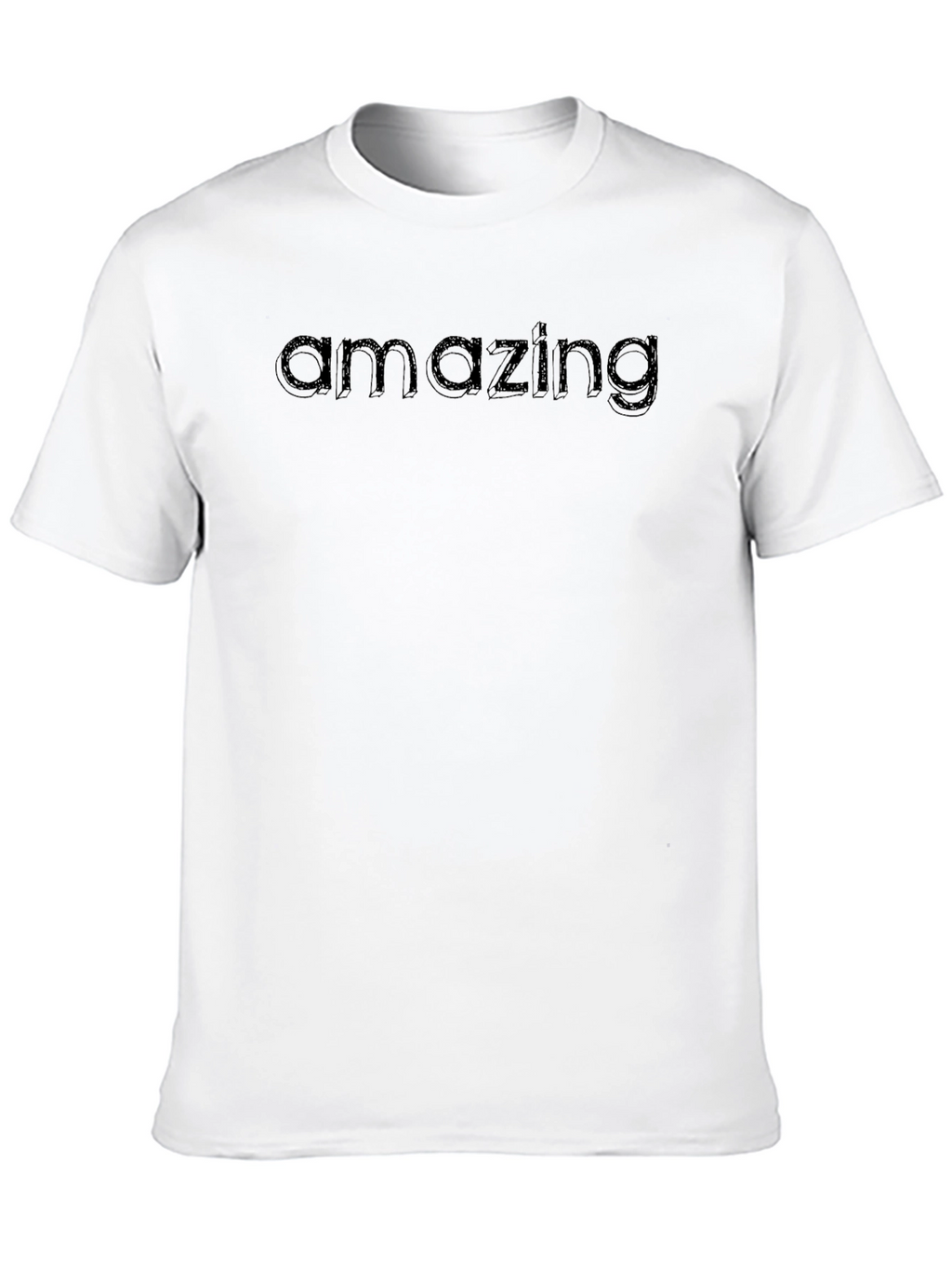 Amazing Graphic Print Mens Black T-Shirt