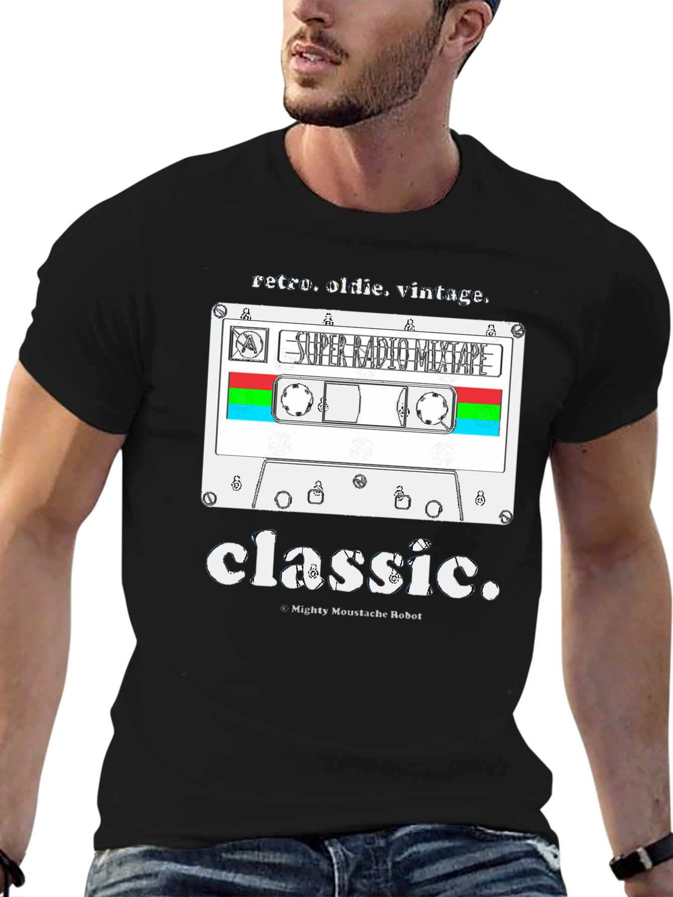 Retro Radio Mixtape T-Shirt - Classic Design
