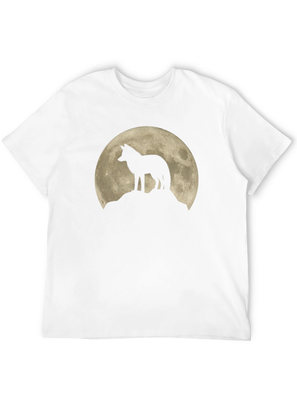Wolf Moon Black Graphic T-Shirt