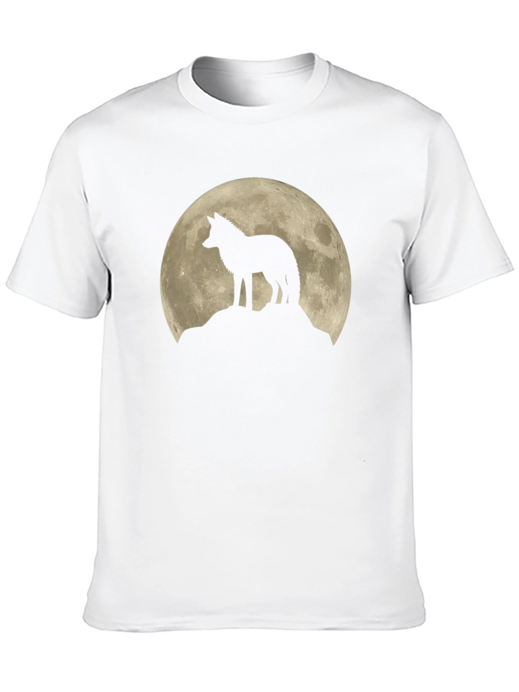 Wolf Moon Black Graphic T-Shirt