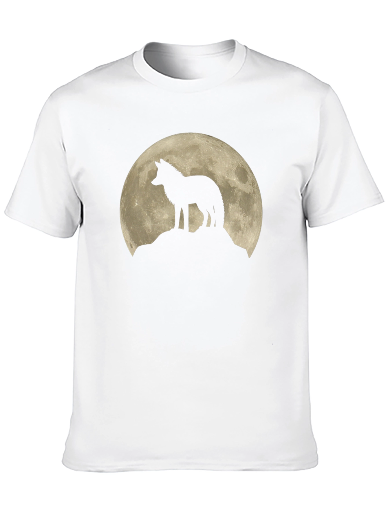 Wolf Moon Black Graphic T-Shirt