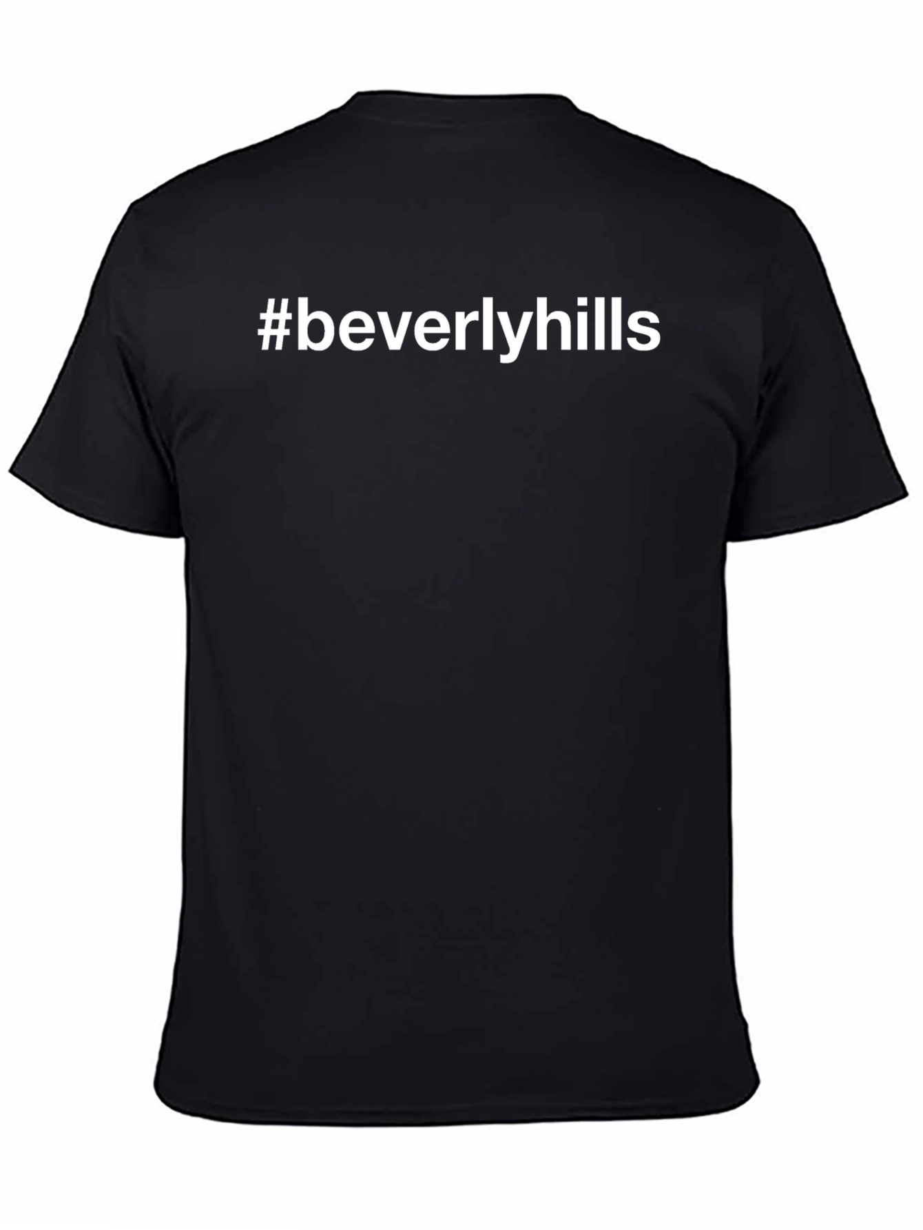 Beverly Hills Tee - Hashtag Black T-Shirt