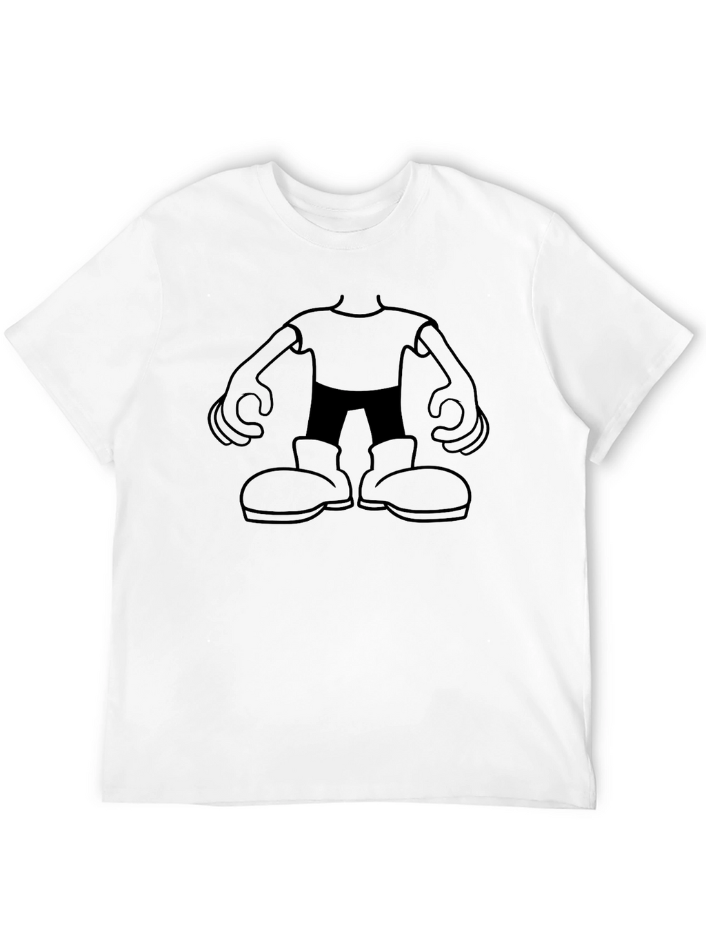 Cartoon Character Graphic Black T-Shirt
