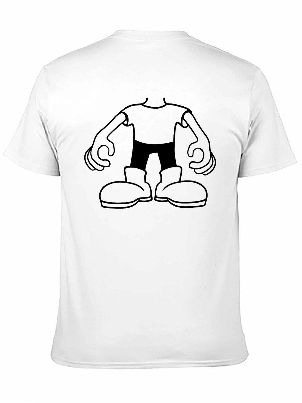 Cartoon Character Graphic Black T-Shirt