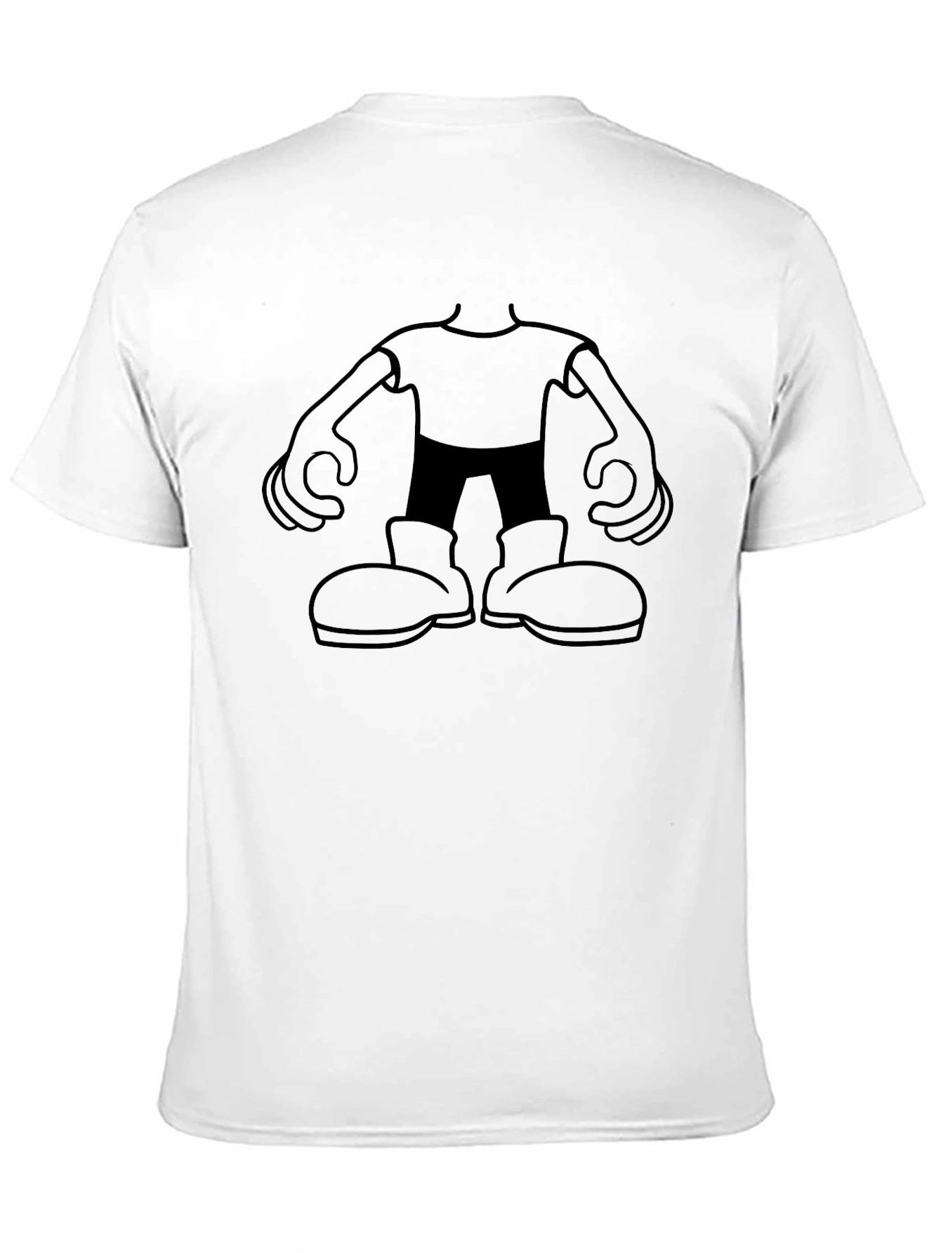 Cartoon Character Graphic Black T-Shirt