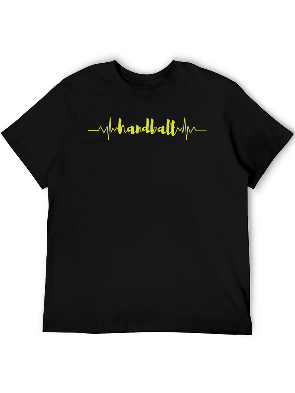 Handball Heartbeat Graphic Tee - Black T-Shirt