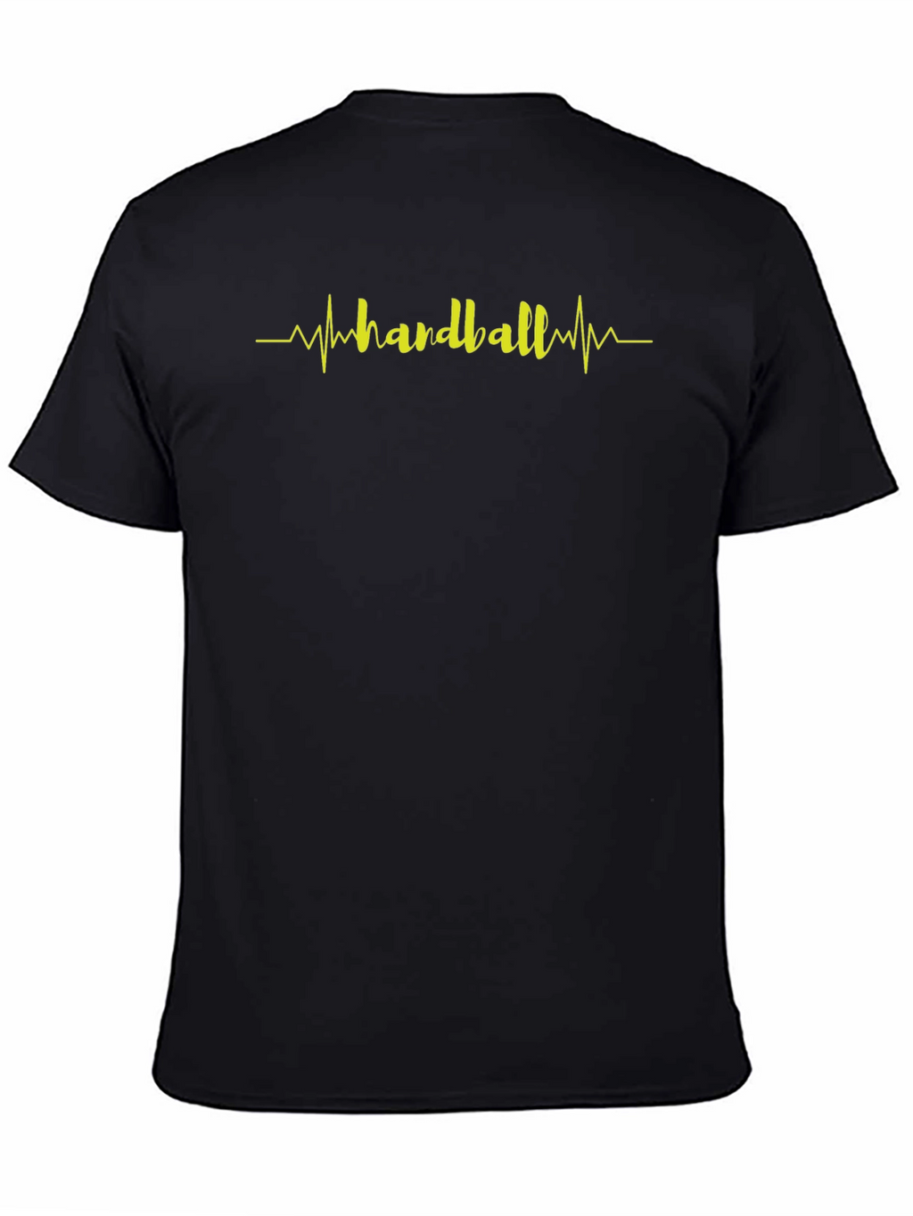 Handball Heartbeat Graphic Tee - Black T-Shirt