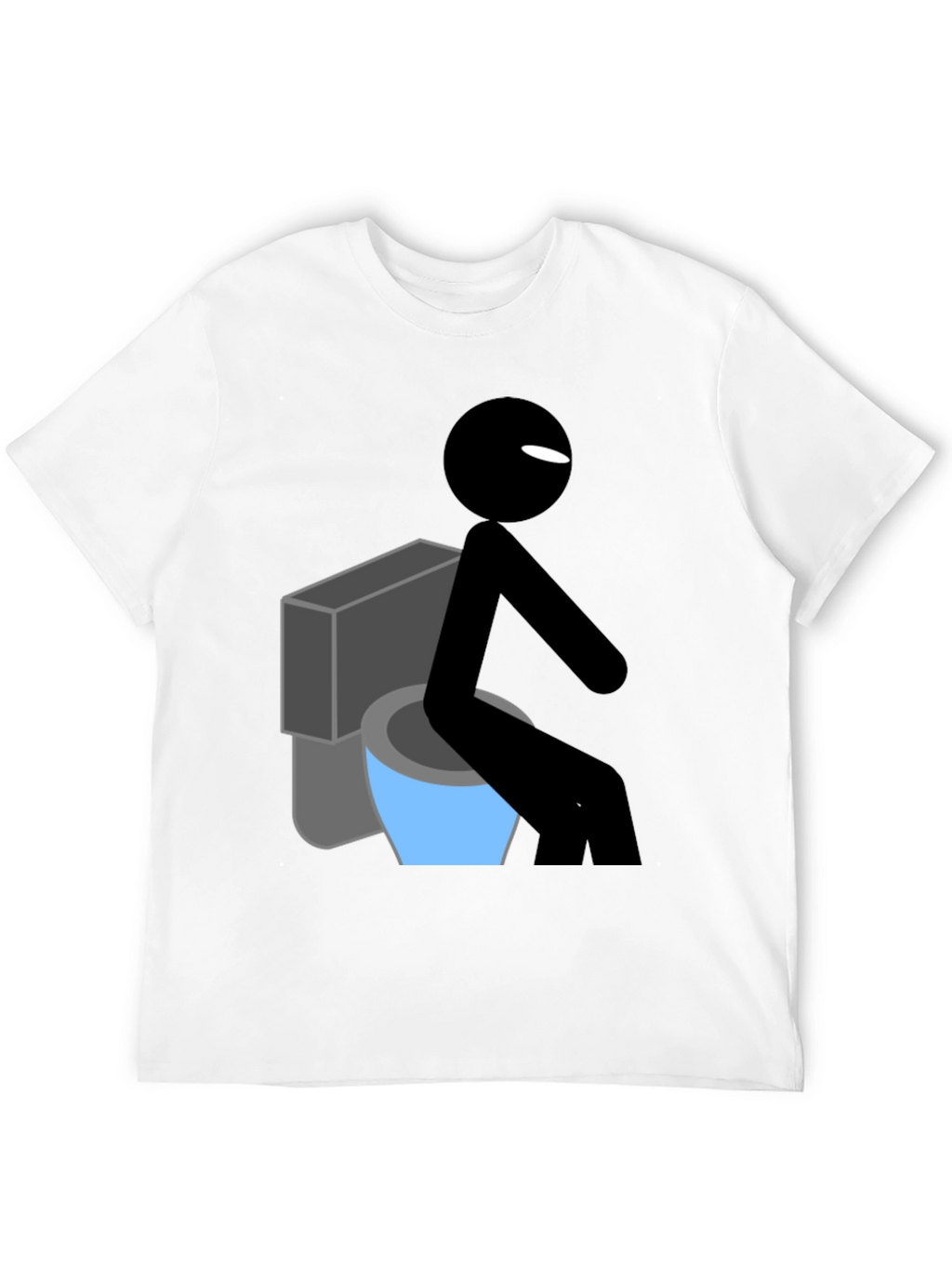 Funny Stick Figure Toilet Humor T-Shirt