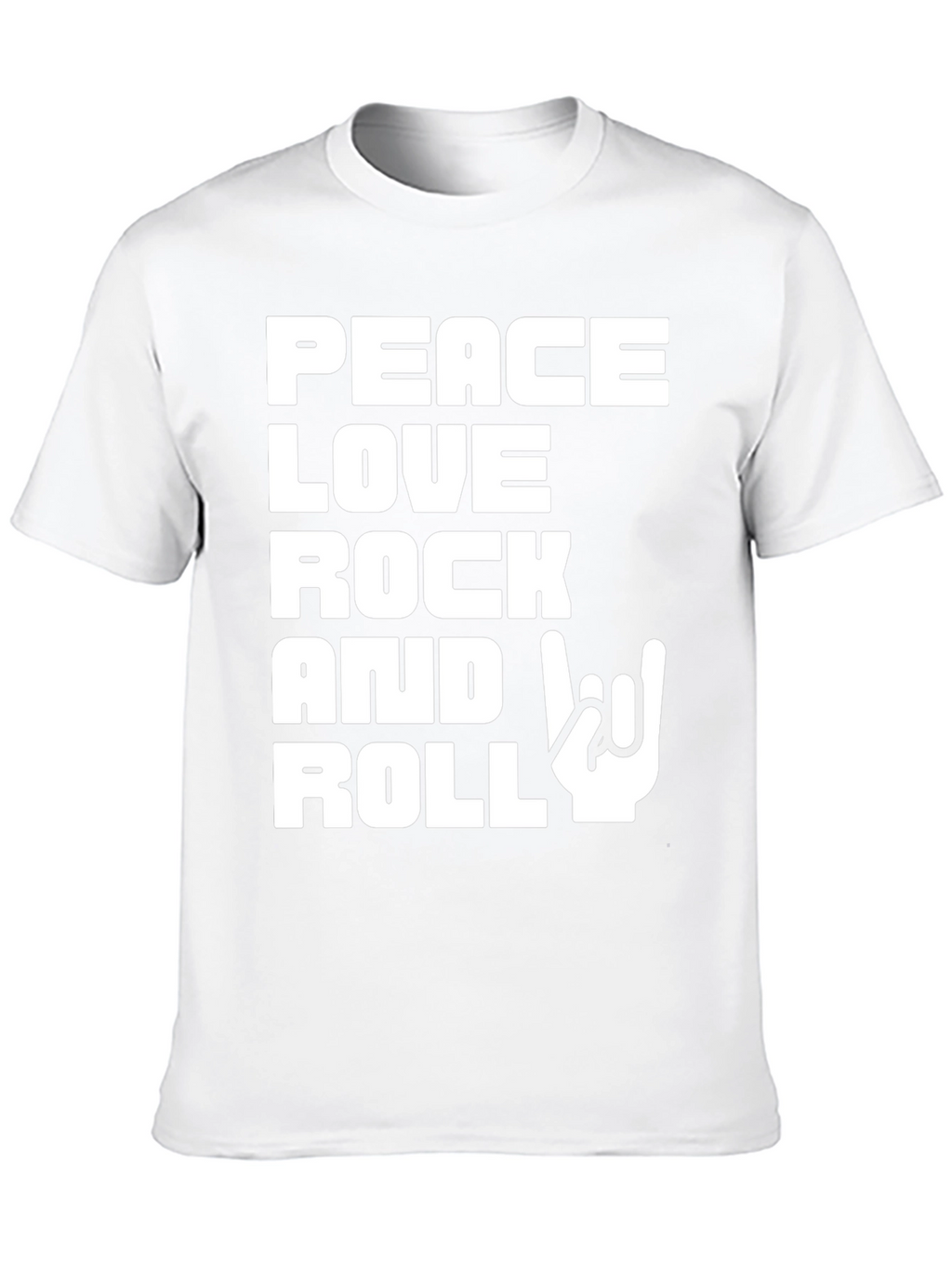 Peace Love Rock and Roll Graphic T-Shirt