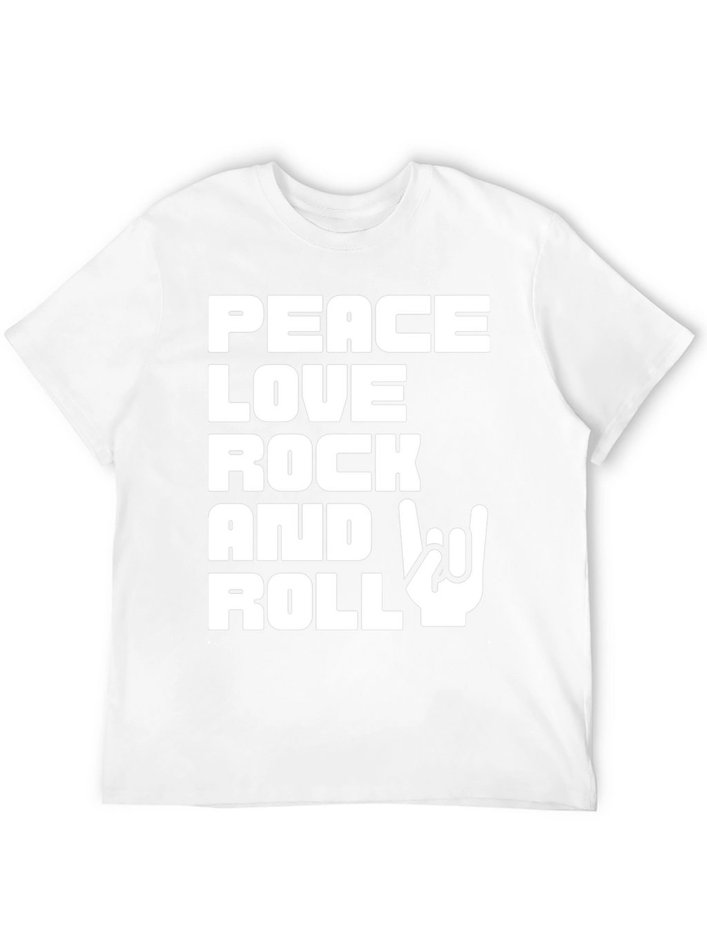 Peace Love Rock and Roll Graphic T-Shirt