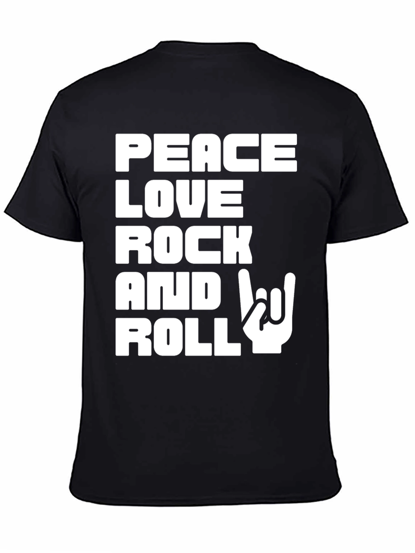 Peace Love Rock and Roll Graphic T-Shirt