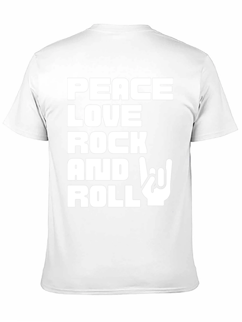 Peace Love Rock and Roll Graphic T-Shirt