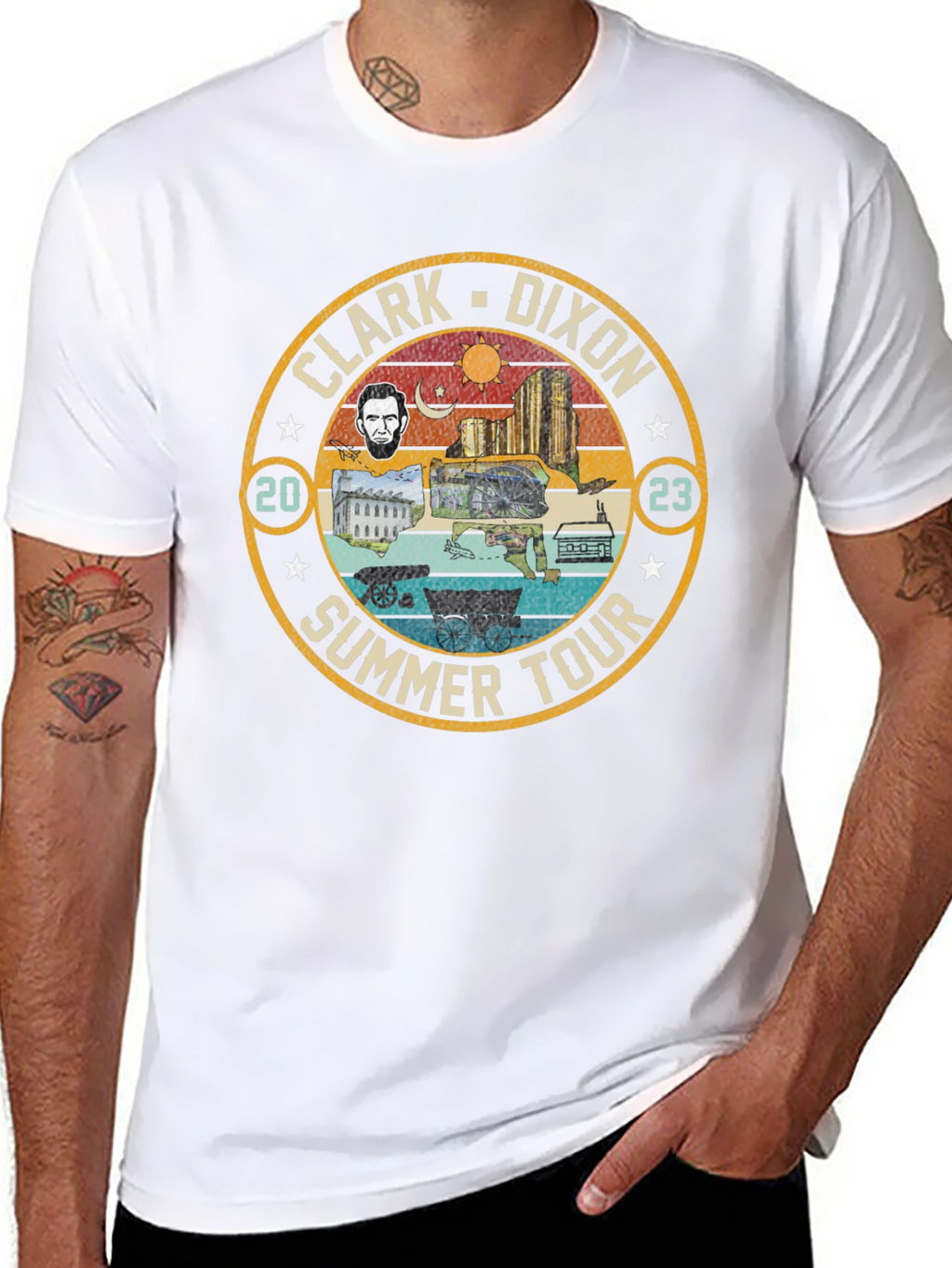 Clark Dixon Summer Tour Graphic T-Shirt