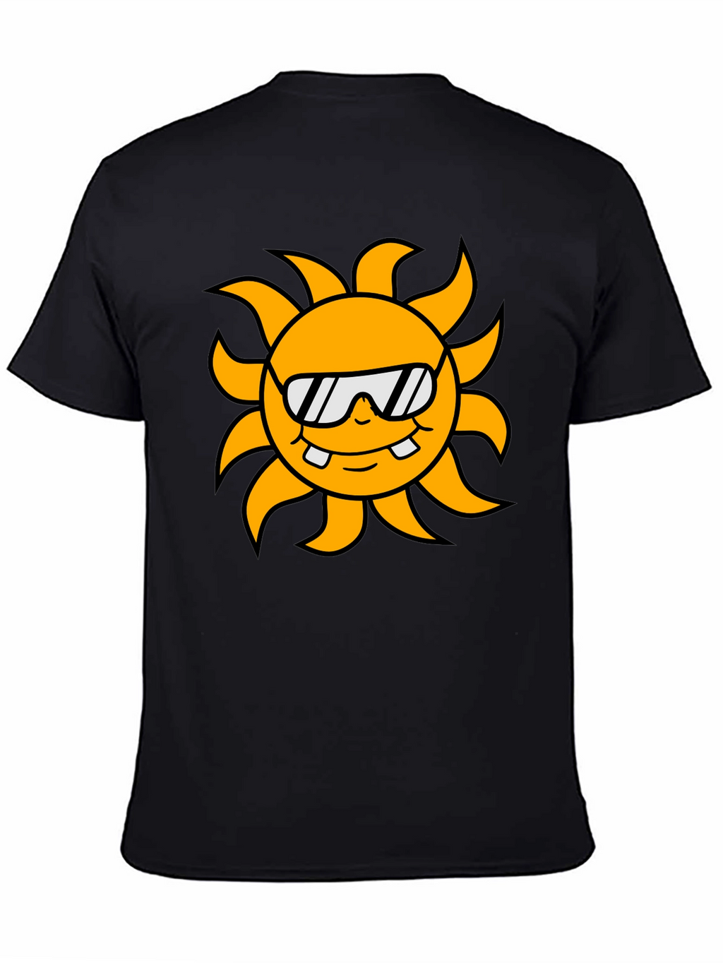 Cool Sun Graphic Black T-Shirt