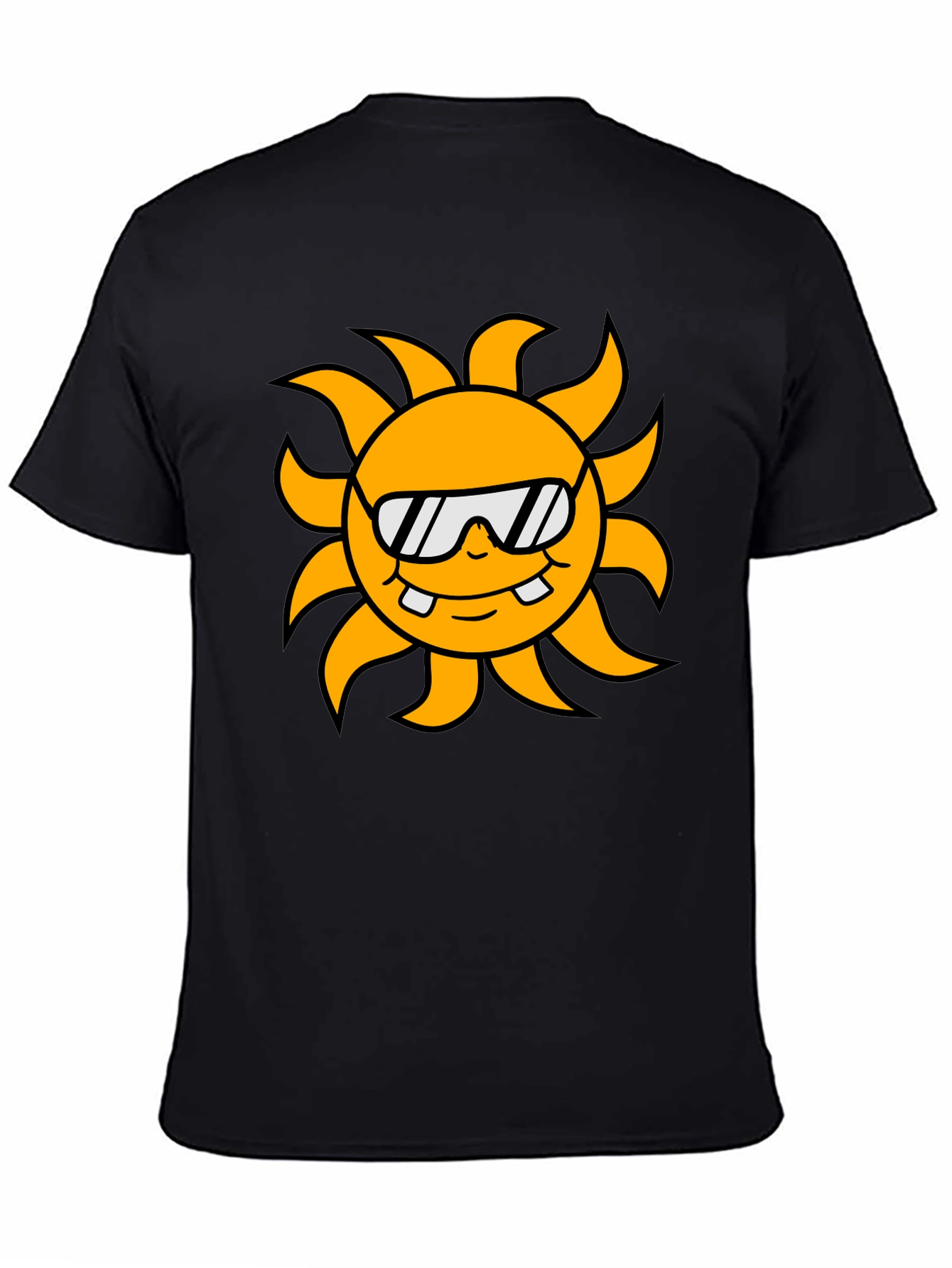 Cool Sun Graphic Black T-Shirt