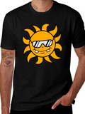 Cool Sun Graphic Black T-Shirt
