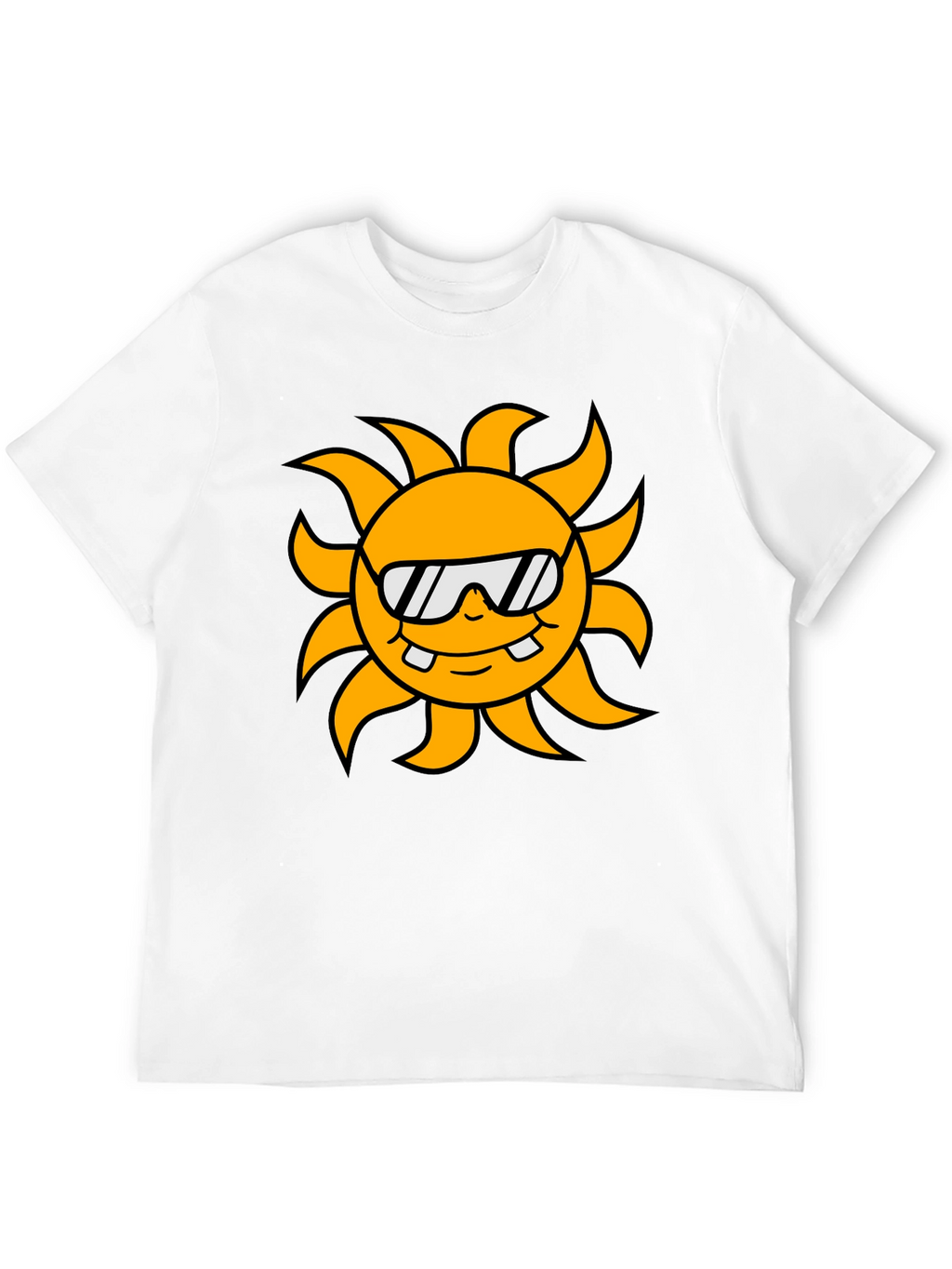 Cool Sun Graphic Black T-Shirt