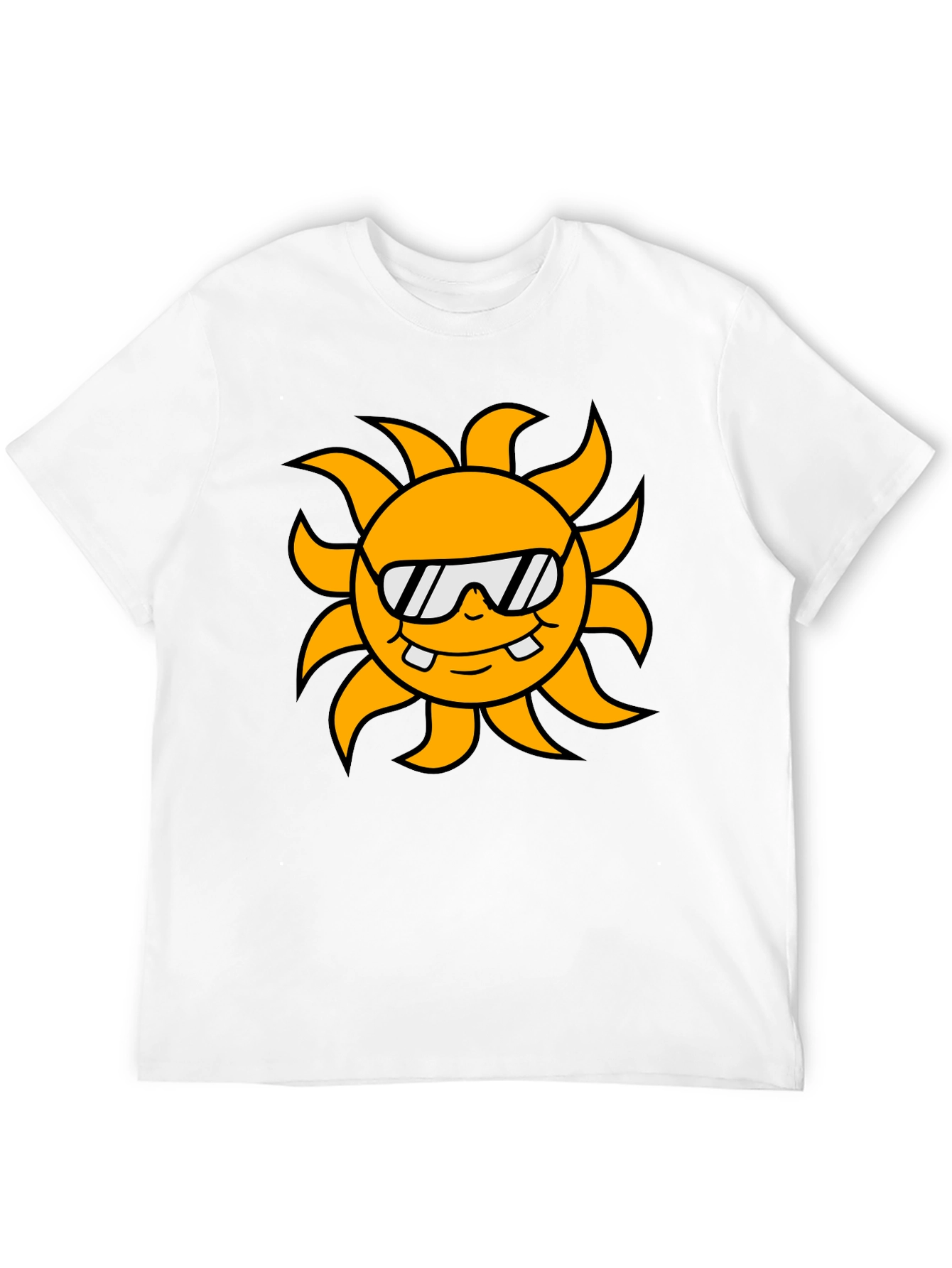 Cool Sun Graphic Black T-Shirt