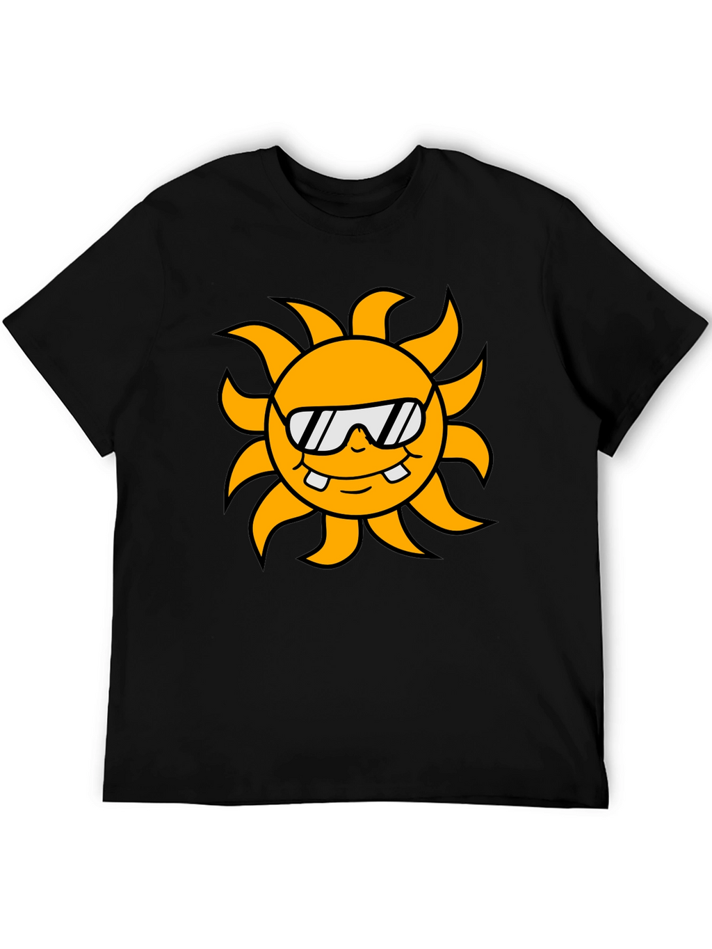 Cool Sun Graphic Black T-Shirt