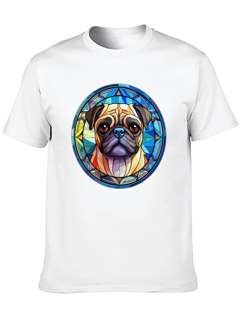 Pug Dog Graphic Black T-Shirt