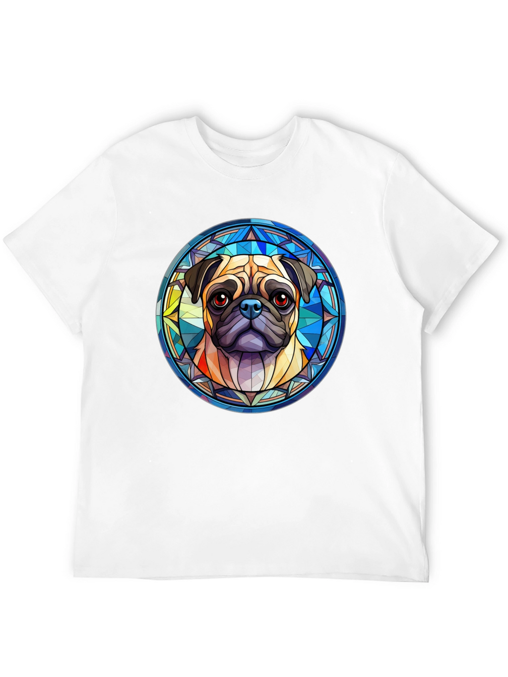 Pug Dog Graphic Black T-Shirt