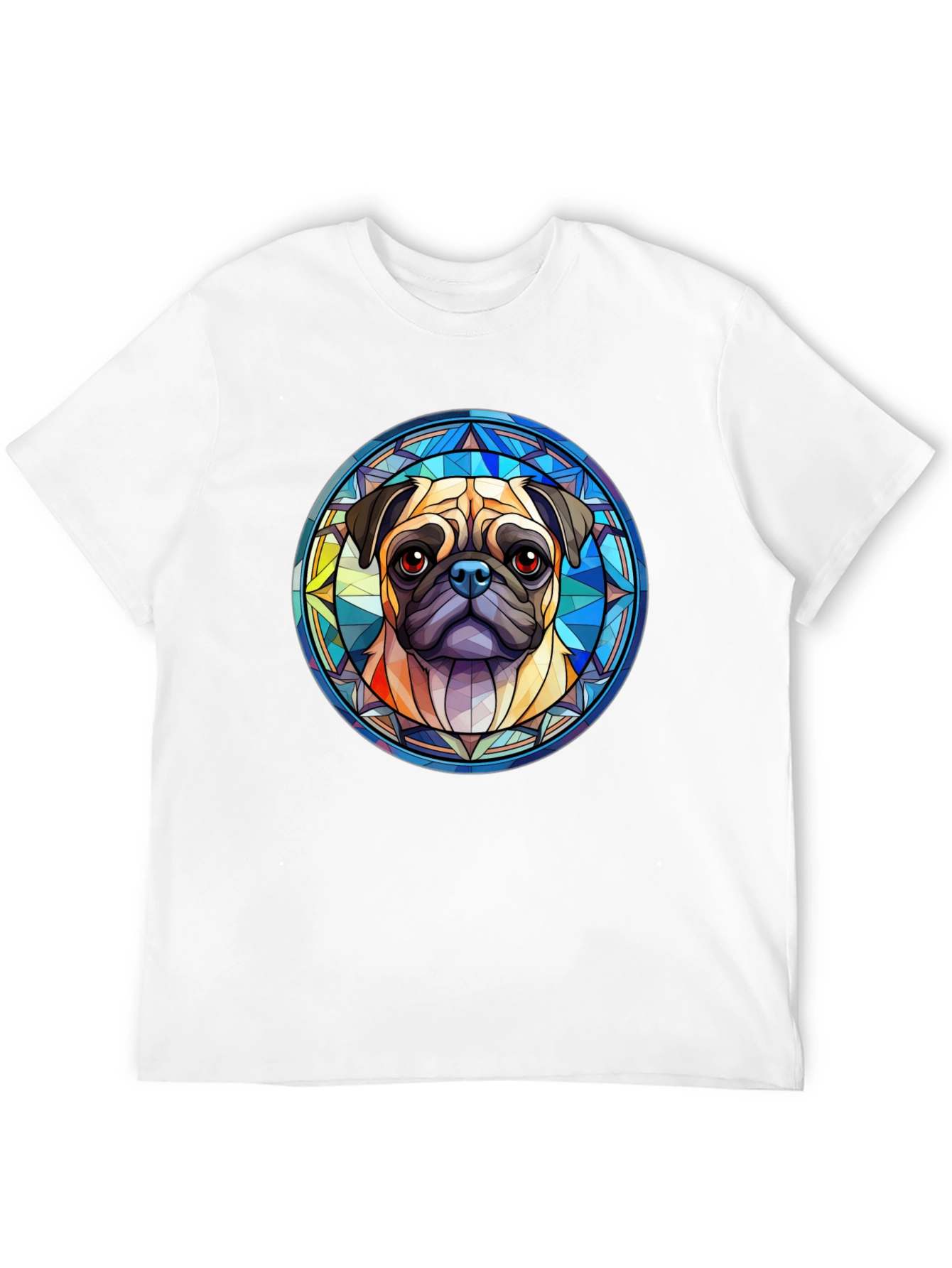 Pug Dog Graphic Black T-Shirt