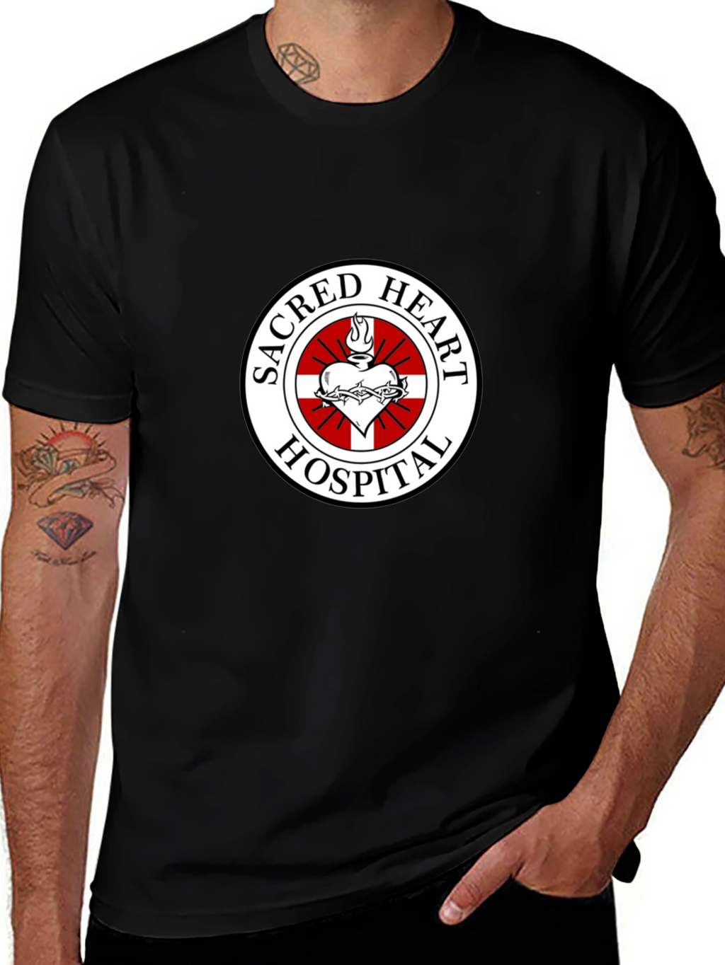Sacred Heart Hospital T-Shirt - Black