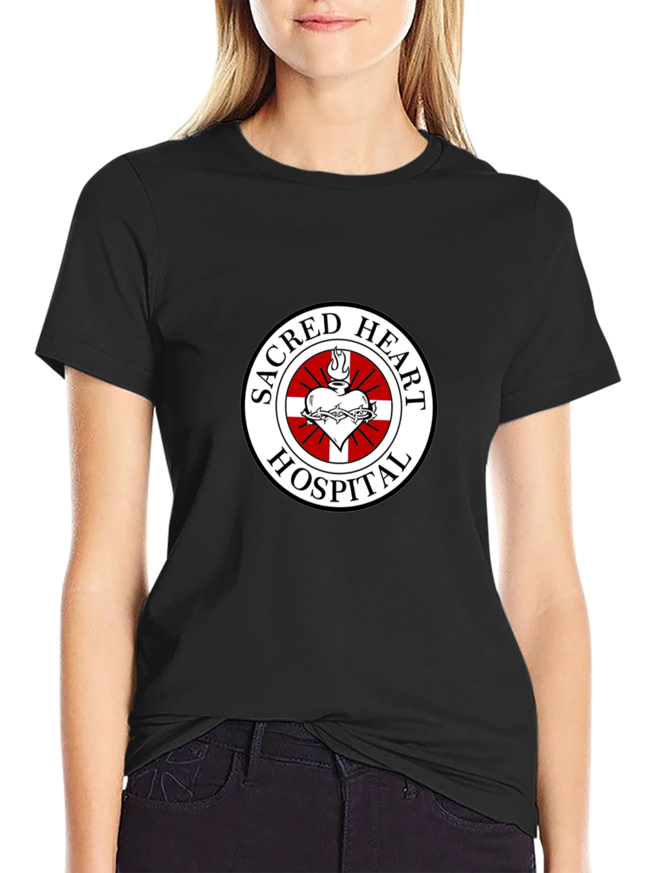 Sacred Heart Hospital T-Shirt - Black